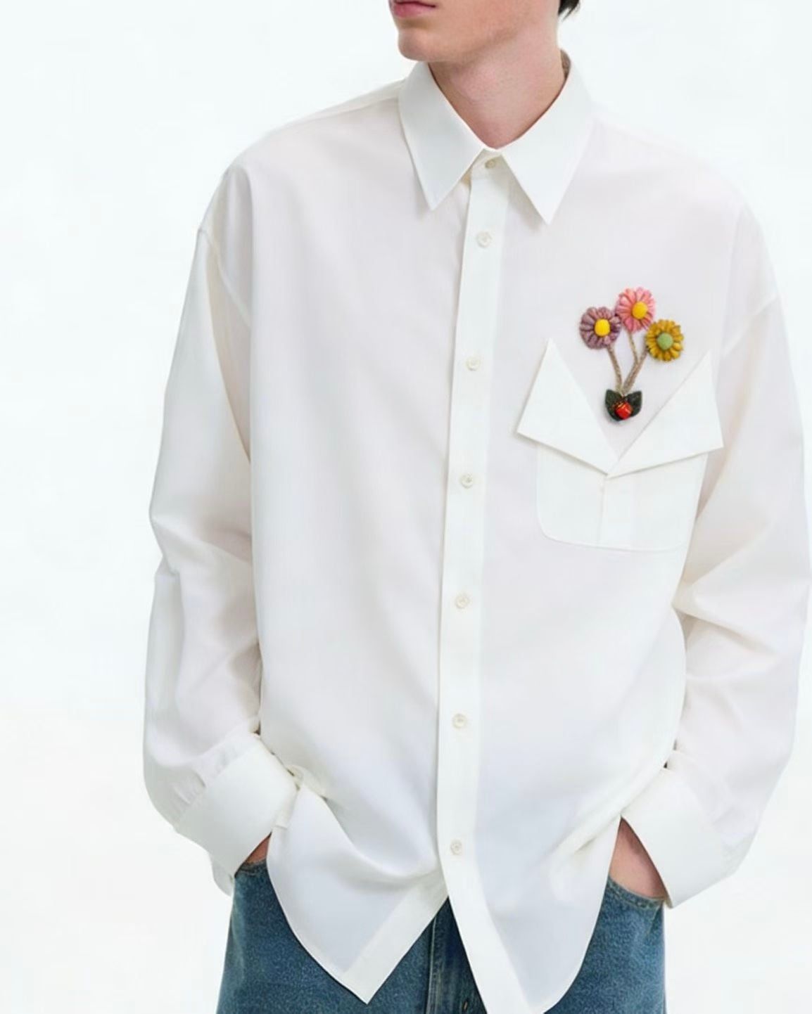  ÁO SƠ MI 2859 TRẮNG 