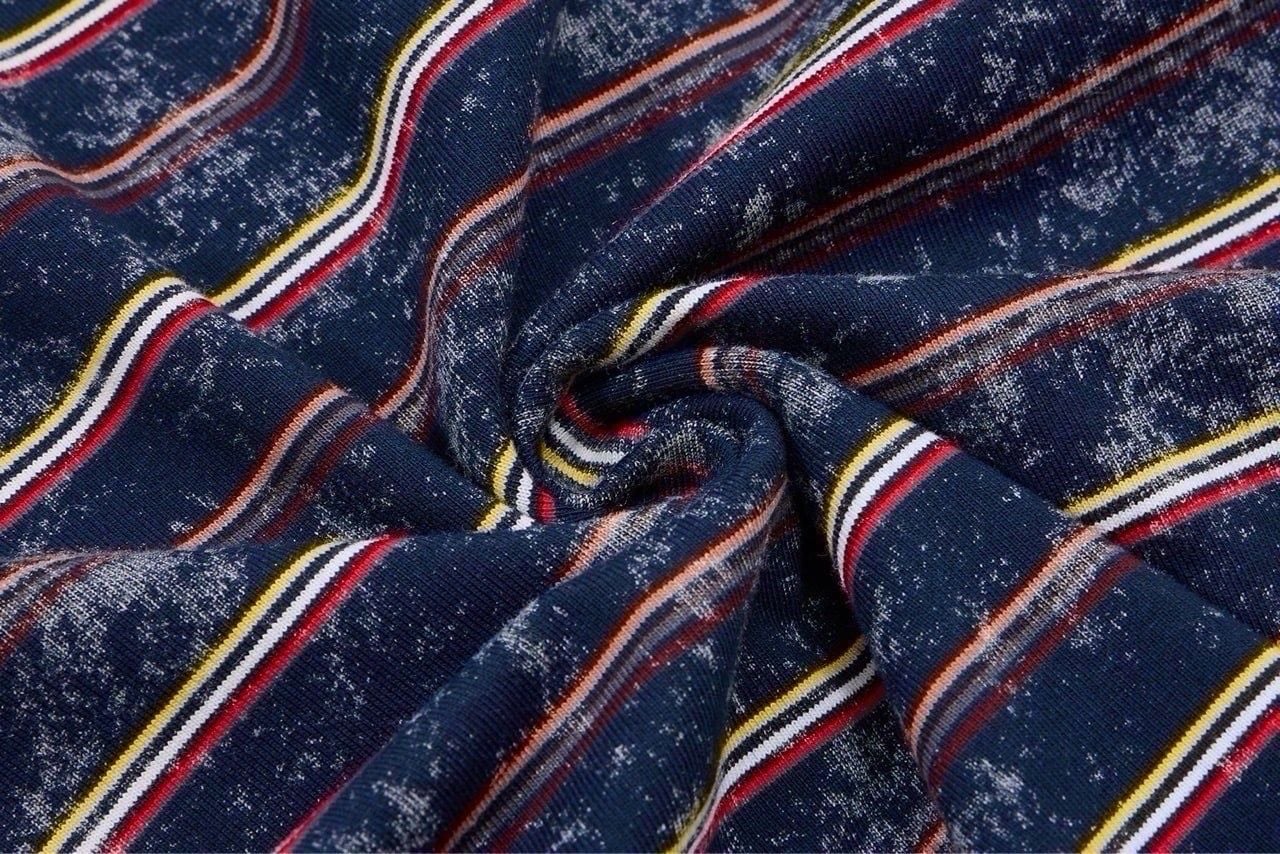  ÁO T-SHIRT 0272 XANH ĐEN KẺ NGANG 