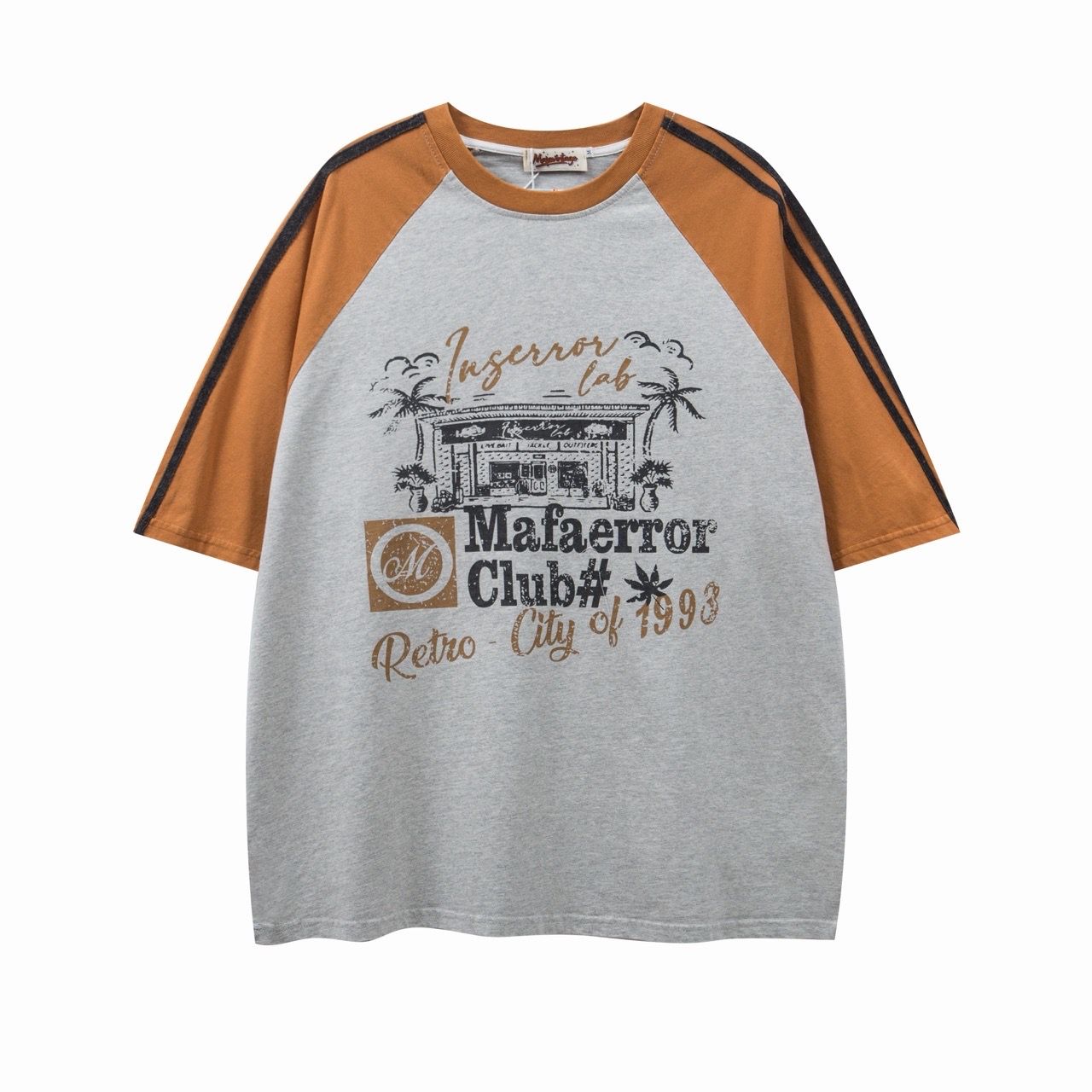  ÁO T-SHIRT 053 NÂU CAM 