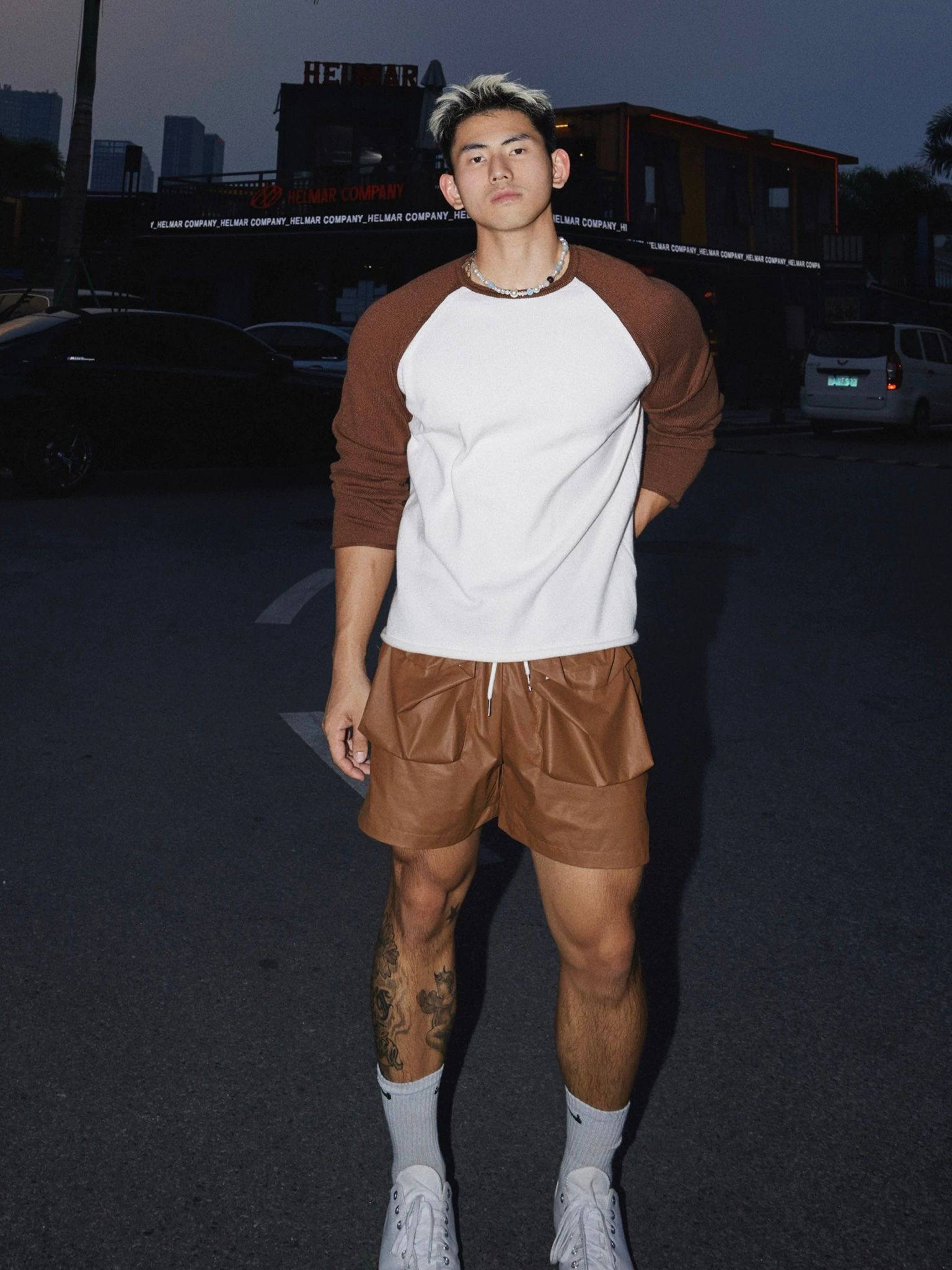  SWEATSHIRT RAGLAN 154 BROWN 