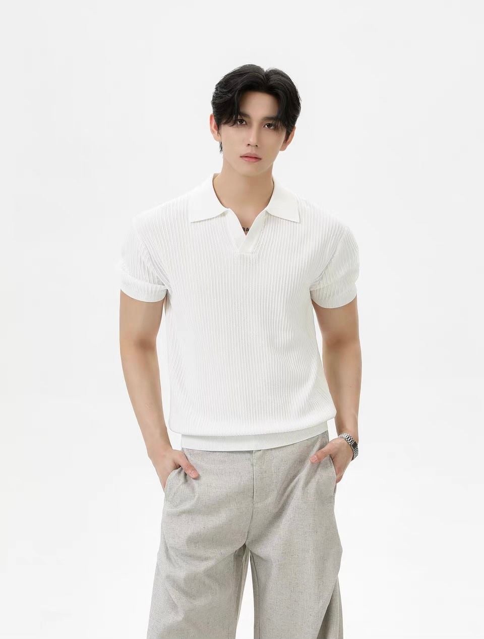  ÁO POLO 25640 TRẮNG 