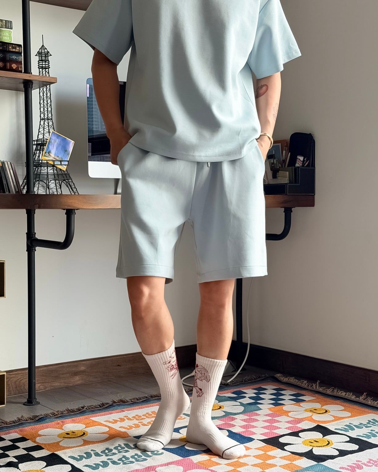  QUẦN SHORT 26007 XANH HÒA BÌNH 