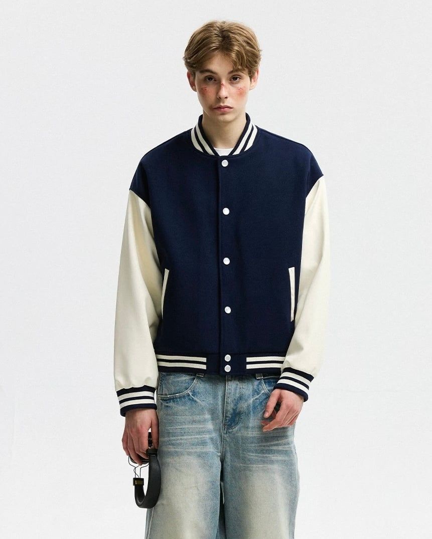  BASEBALL JACKET 6307 BLUE 