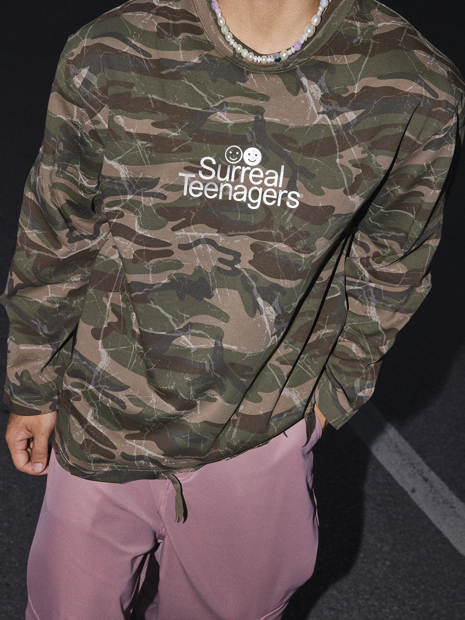  SWEATSHIRT 25112 CAMO BROWN 