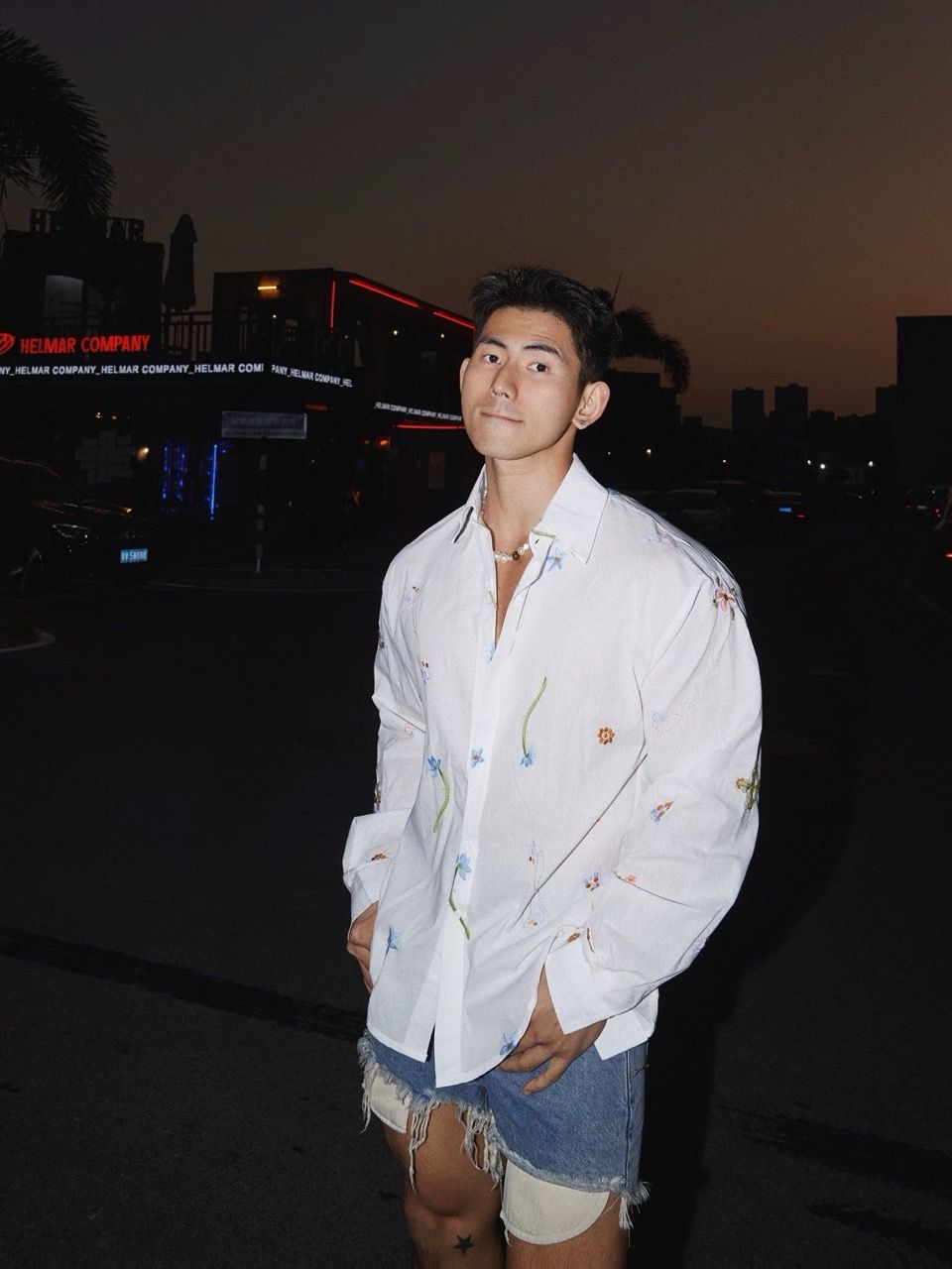  ÁO SƠ MI 6990 THÊU HOA 