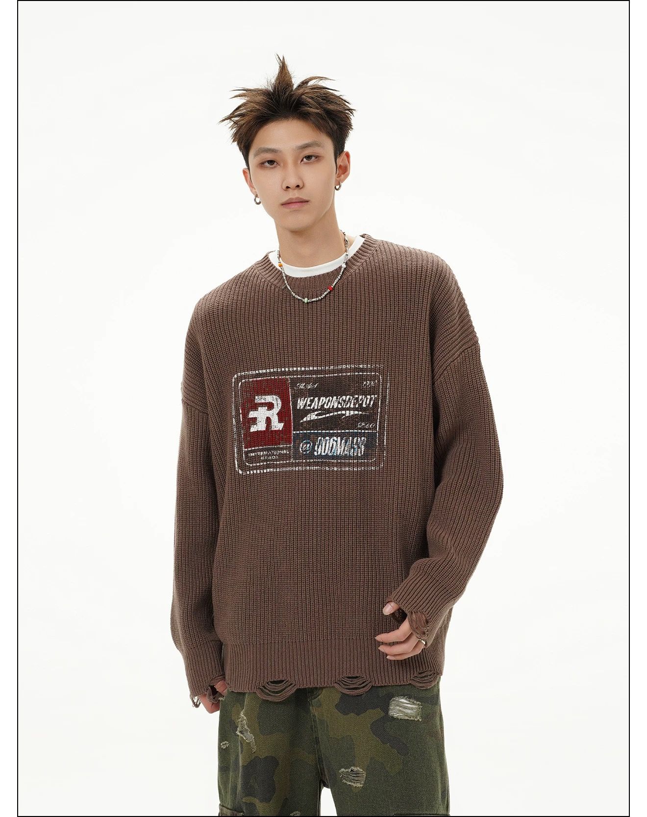  SWEATER 065 BROWN 
