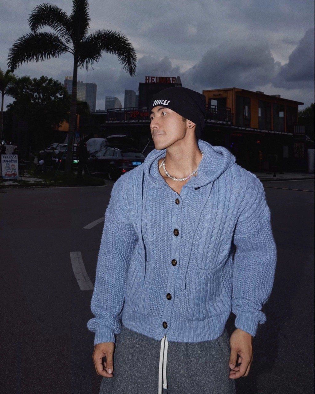  WOOLEN JACKET 3907 BLUE 