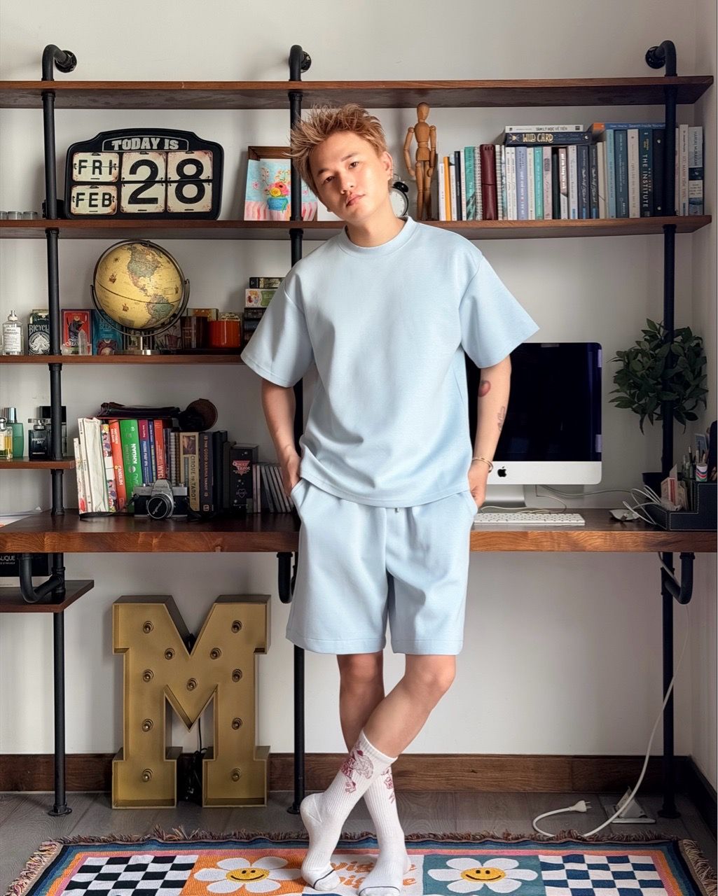  ÁO THUN 26006 XANH HÒA BÌNH 