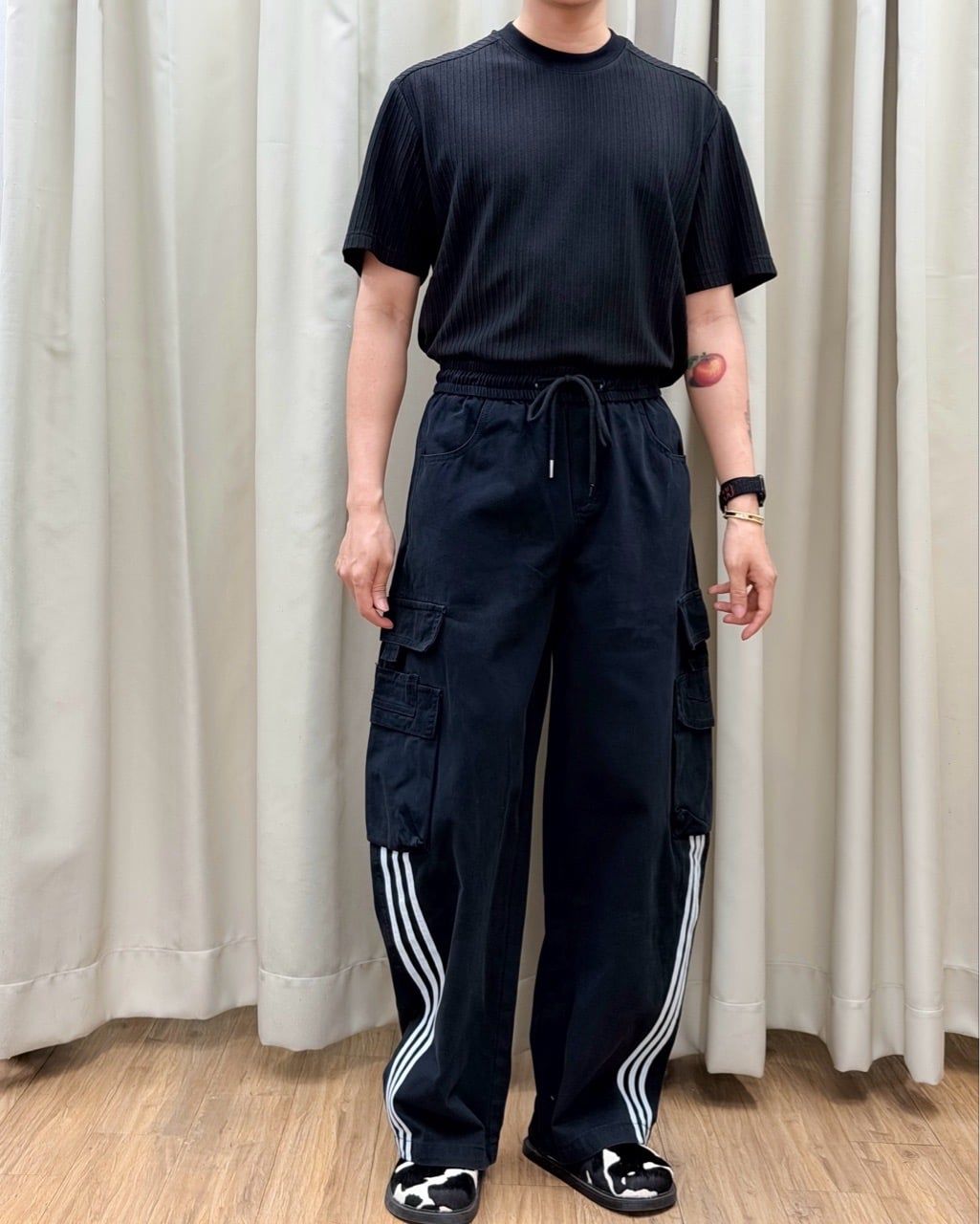  ÁO T-SHIRT 9038 ĐEN 