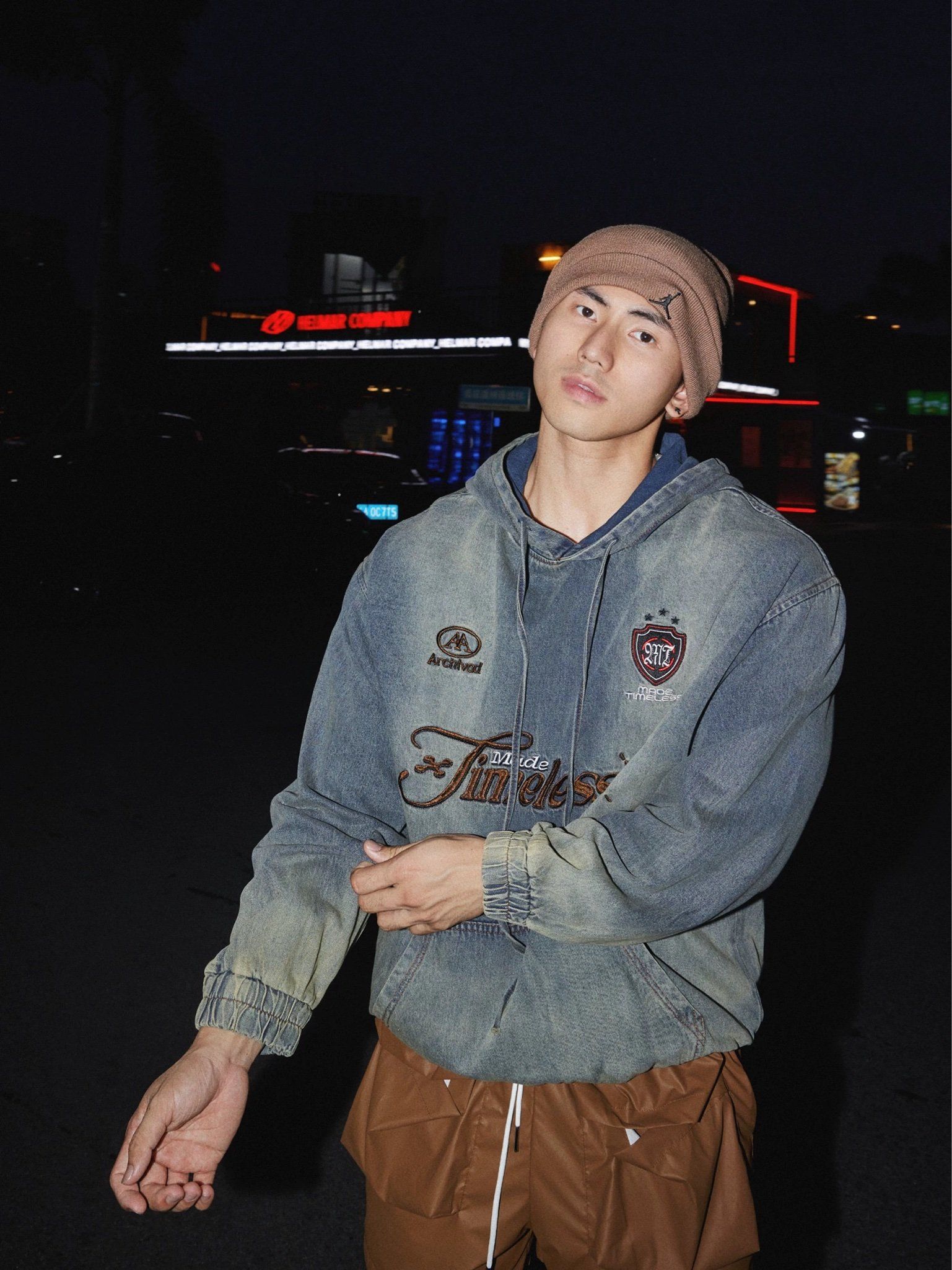  HOODIE JEAN 1253 BLUE 