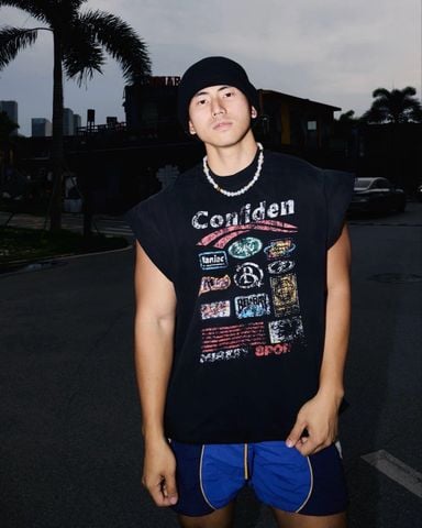  ÁO TANK TOP 2136 ĐEN HOẠ TIẾT 