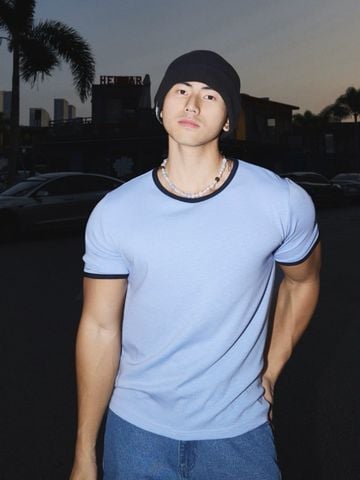  ÁO T-SHIRT 389 XANH DƯƠNG 