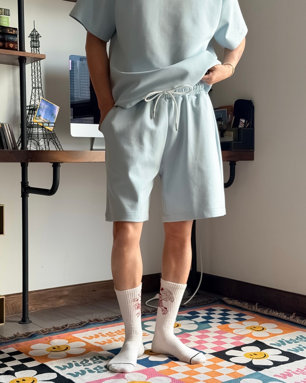  QUẦN SHORT 26007 XANH HÒA BÌNH 