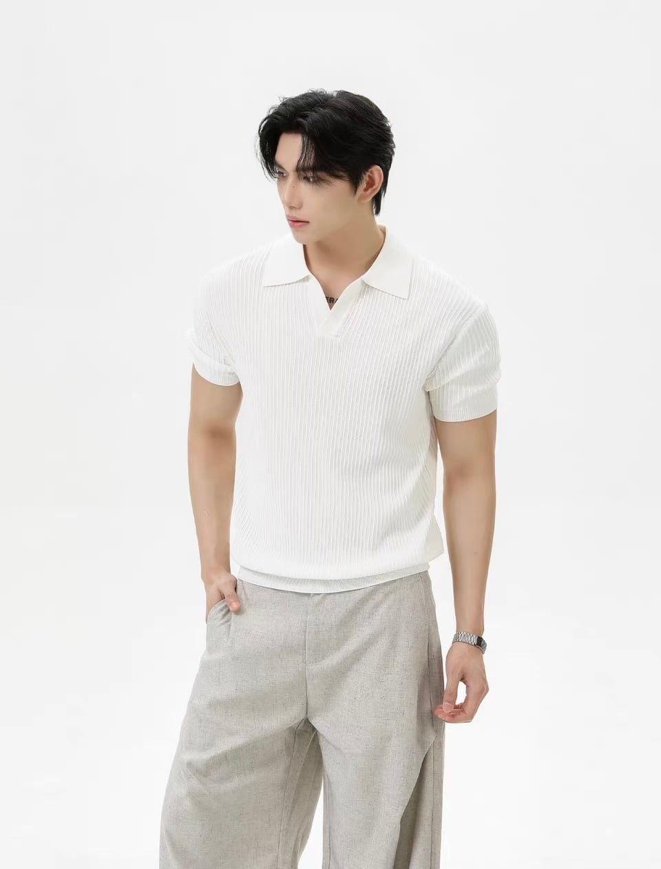  ÁO POLO 25640 TRẮNG 