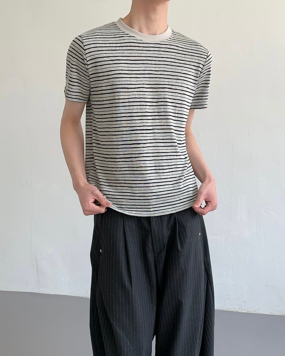  ÁO T-SHIRT 3258 TRẮNG XÁM 