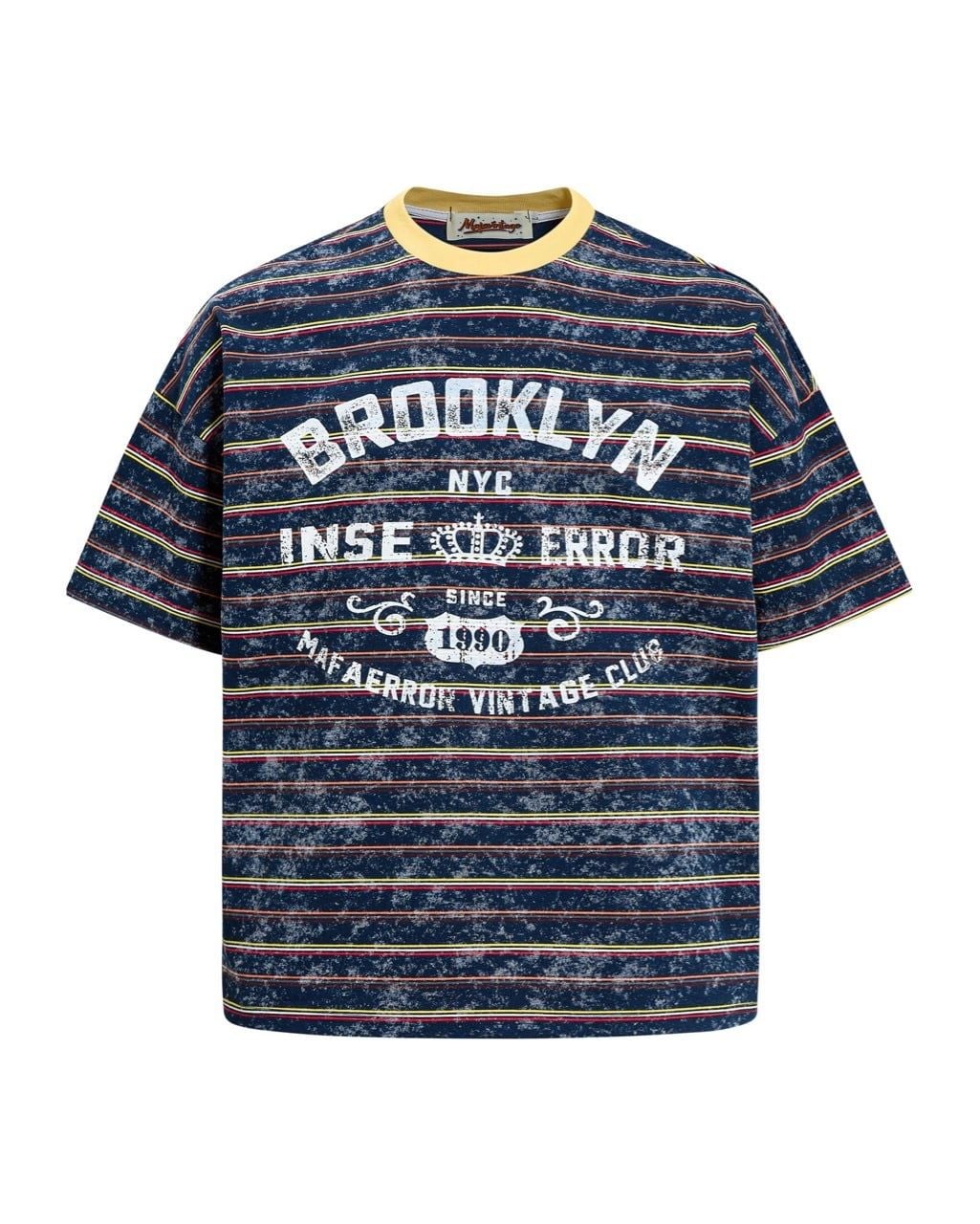  ÁO T-SHIRT 0272 XANH ĐEN KẺ NGANG 