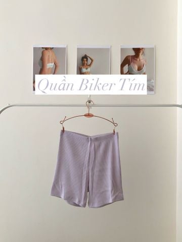  Quần Biker Chewing Gum - Tím 