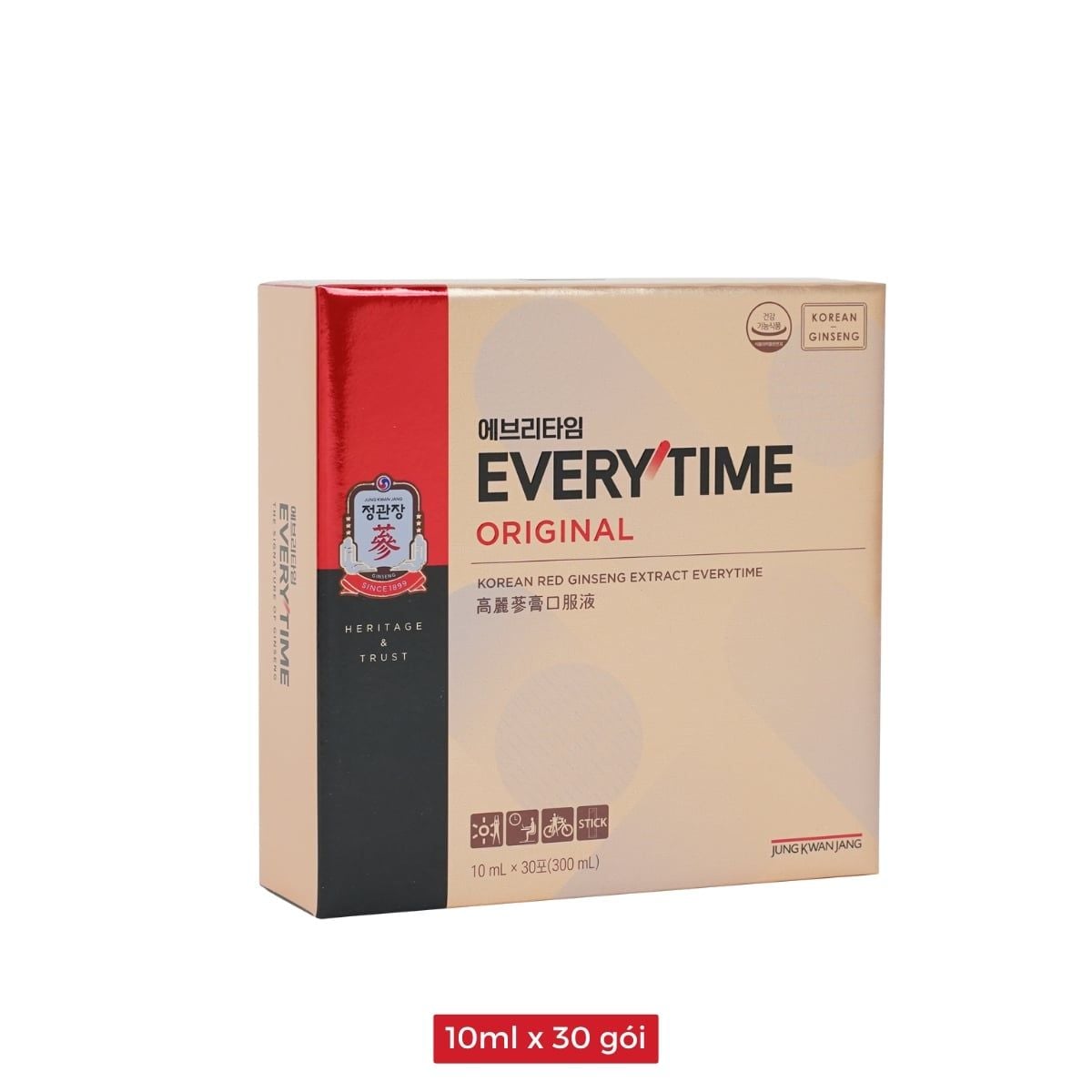  Tinh Chất Hồng Sâm Pha Sẵn KGC Extract Everytime Original 10ml x 30 Gói 