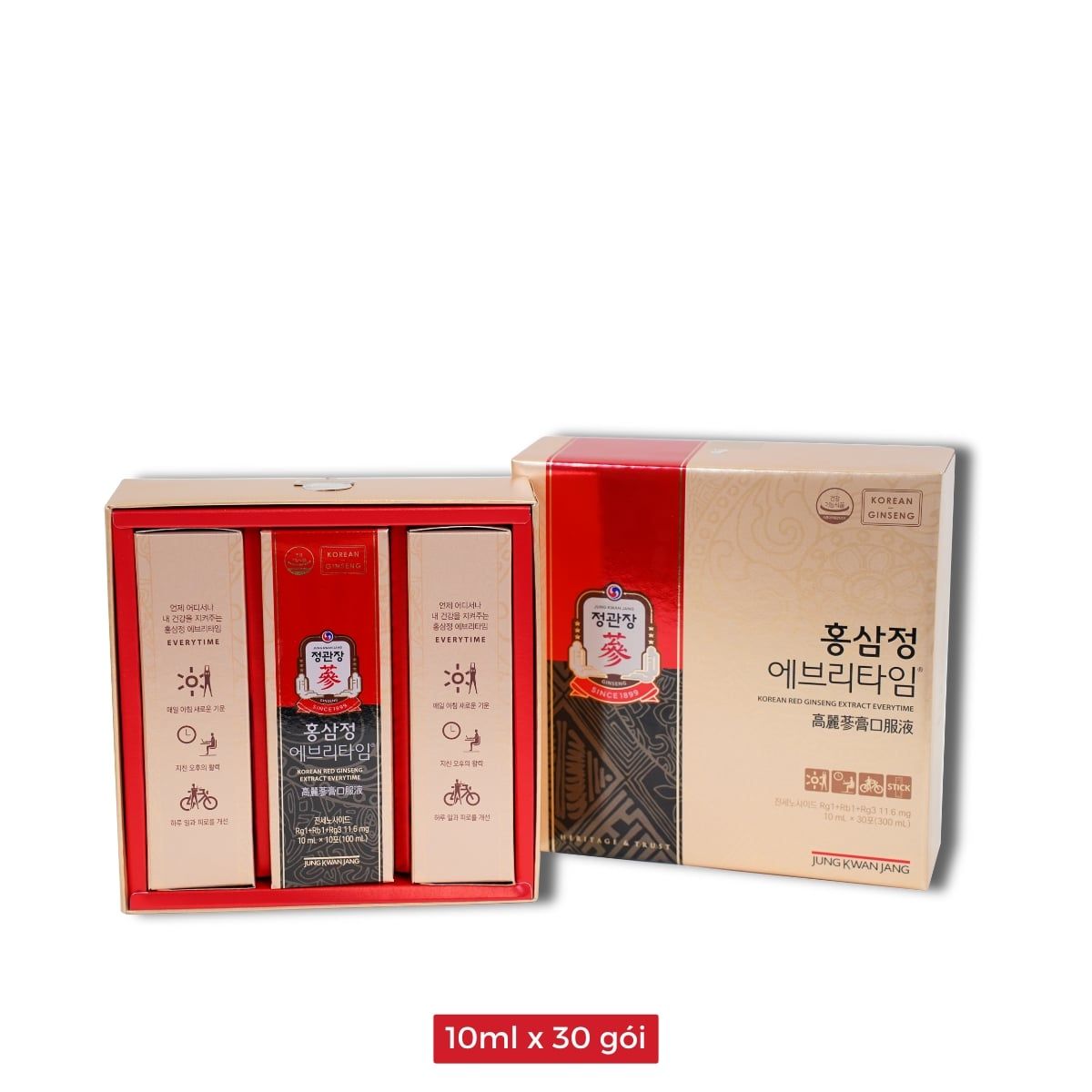  Tinh Chất Hồng Sâm Pha Sẵn KGC Extract Everytime Original 10ml x 30 Gói 