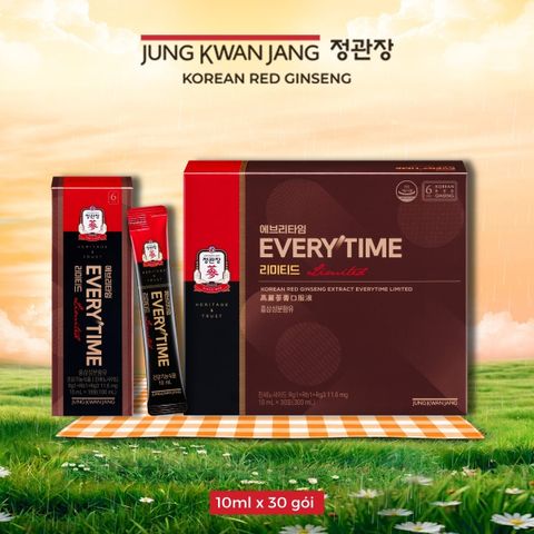 Tinh Chất Hồng Sâm Pha Sẵn KGC Extract Everytime Limited 10ml x 30 gói