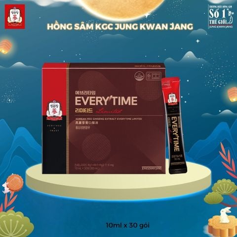 Tinh Chất Hồng Sâm Pha Sẵn KGC Extract Everytime Limited 10ml x 30 gói