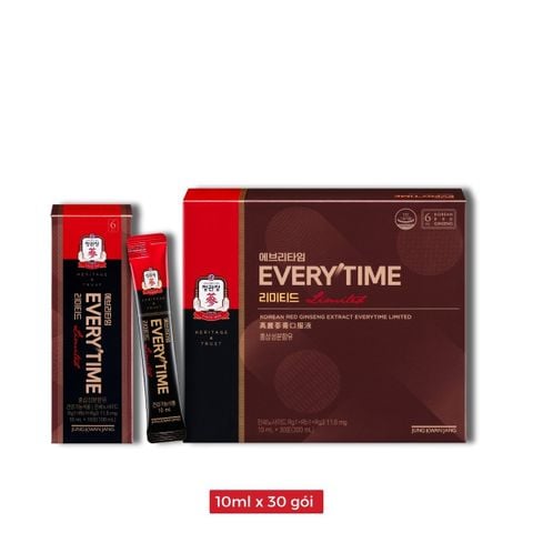 Tinh Chất Hồng Sâm Pha Sẵn KGC Extract Everytime Limited 10ml x 30 gói