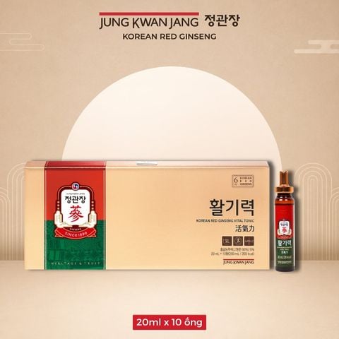 Nước Uống Hồng Sâm KGC Jung Kwan Jang Vital Tonic (Hwal Gi Ruk) (20ml x 10 Ống)