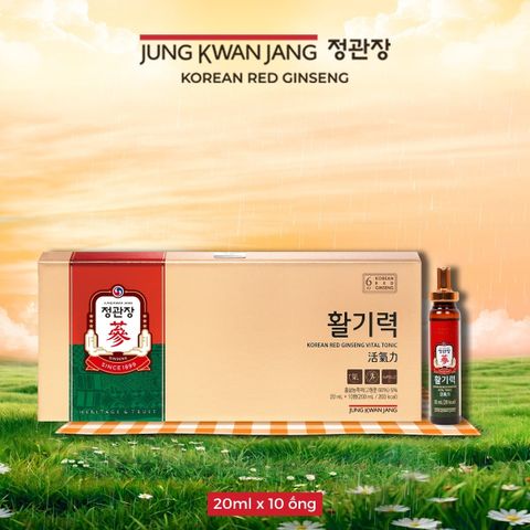 Nước Uống Hồng Sâm KGC Jung Kwan Jang Vital Tonic (Hwal Gi Ruk) (20ml x 10 Ống)