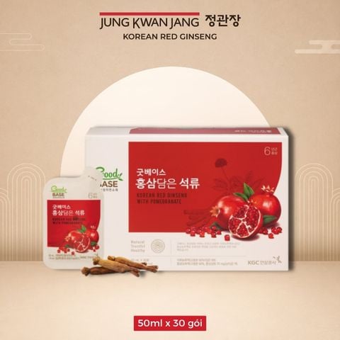 Nước Hồng Sâm KGC Goodbase Lựu Đỏ 50ml x 30 Gói