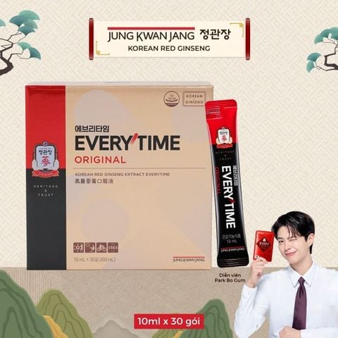 Tinh Chất Hồng Sâm Pha Sẵn KGC Extract Everytime Original 10ml x 30 Gói