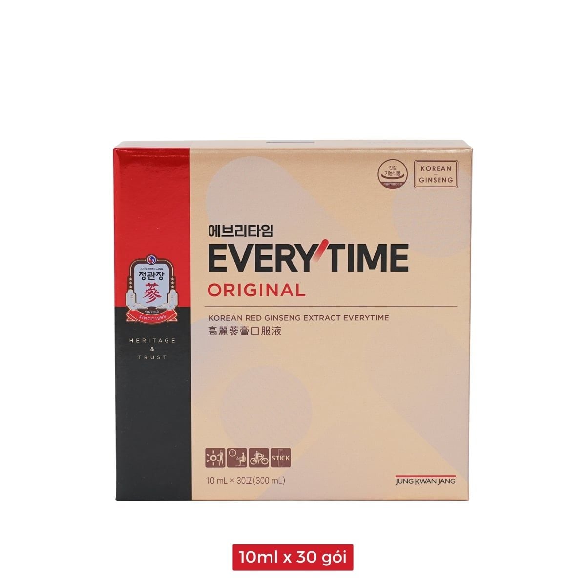  Tinh Chất Hồng Sâm Pha Sẵn KGC Extract Everytime Original 10ml x 30 Gói 