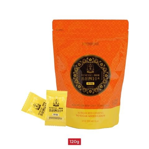 Kẹo Hồng Sâm KGC Renesse Không Đường 120g