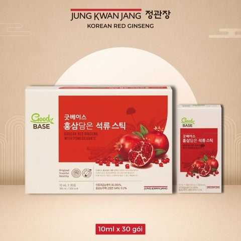 Nước Hồng Sâm KGC Goodbase Lựu Đỏ 10ml x 30 Gói