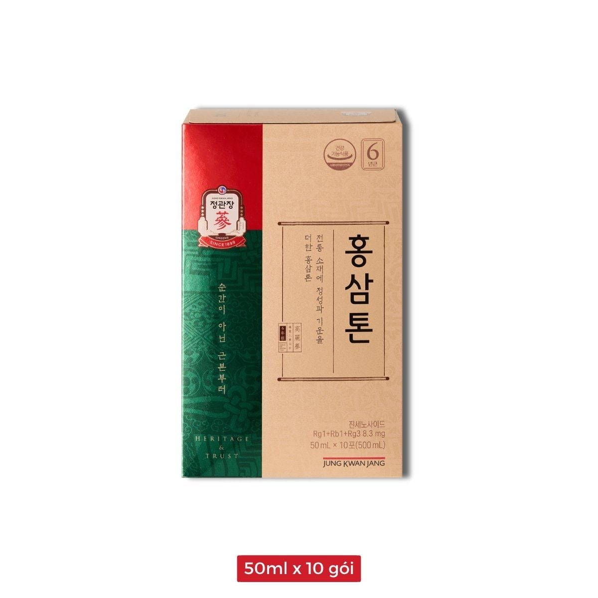  Nước Hồng Sâm Pha Sẵn KGC Tonic Original 50ml x 30 Gói 