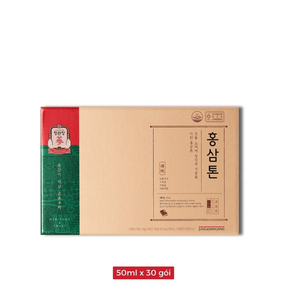  Nước Hồng Sâm Pha Sẵn KGC Tonic Original 50ml x 30 Gói 