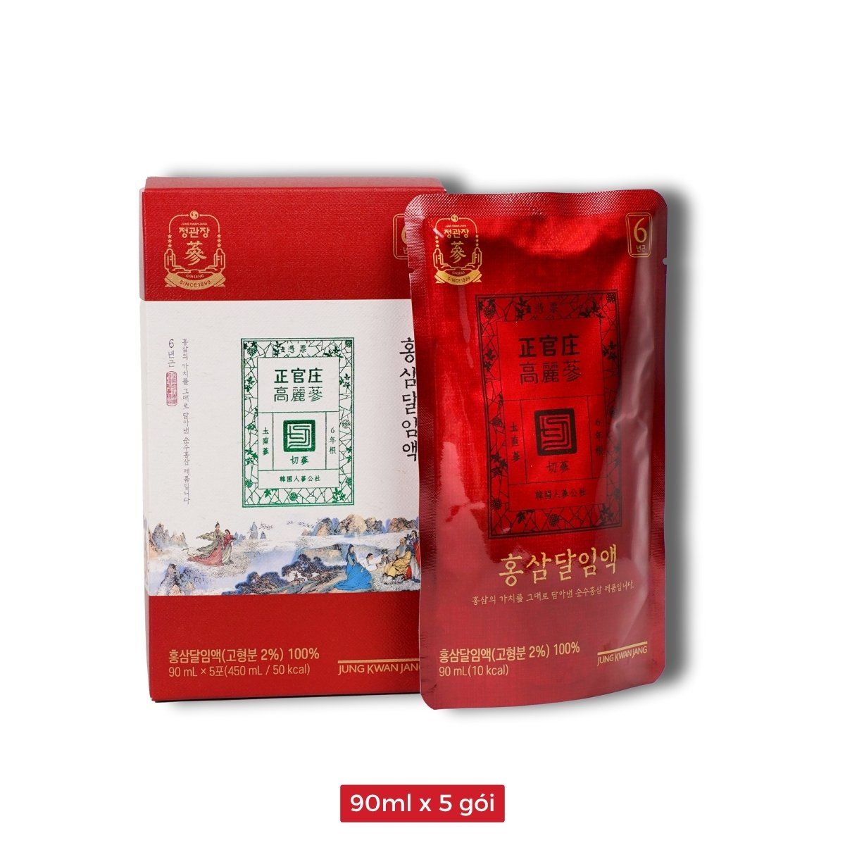  Nước Hồng Sâm Tinh Khiết Hảo Hạng KGC Pure Extract 90ml  x 30 Gói 