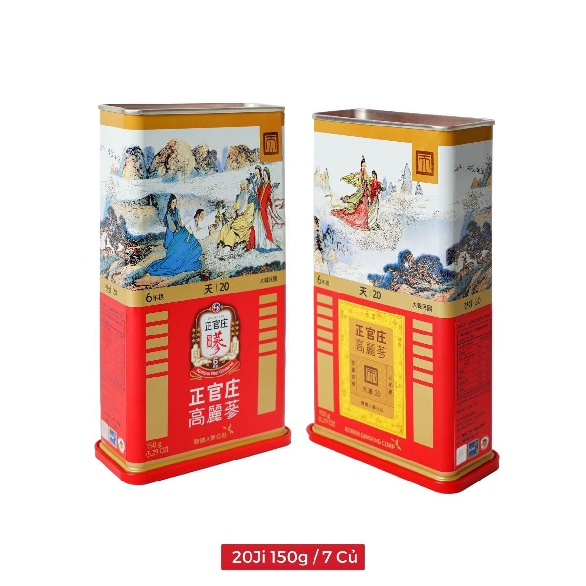  Thiên Sâm Nguyên Củ KGC Heaven Root 20Ji 150g / 7 Củ 