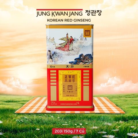Thiên Sâm Nguyên Củ KGC Heaven Root 20Ji 150g / 7 Củ