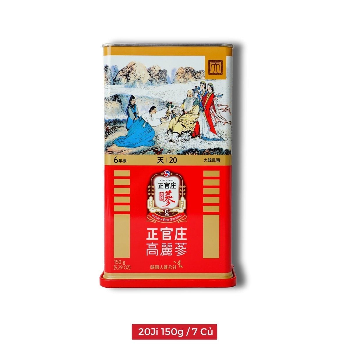  Thiên Sâm Nguyên Củ KGC Heaven Root 20Ji 150g / 7 Củ 