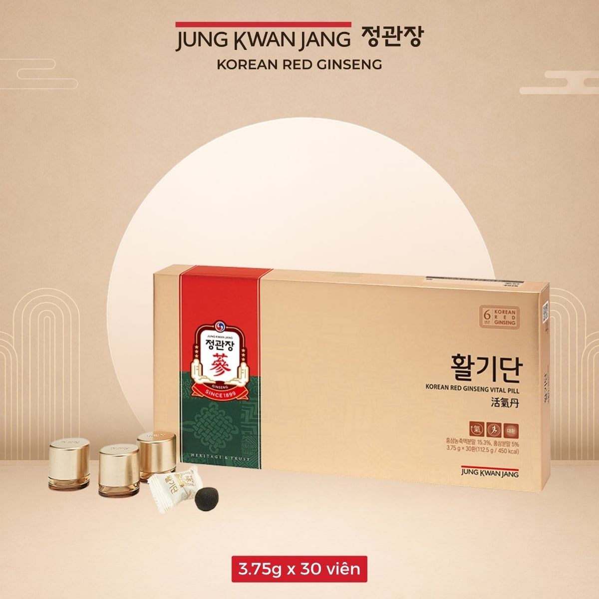  Viên Hồng Sâm Vital Pill 3.75g x 30 Viên 