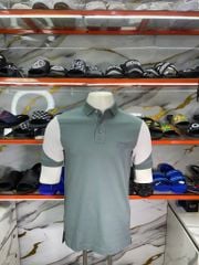 Áo Polo A/X Armani Exchange Xanh Rêu Nhạt Trắng Chữ Xám - New - XM002142 AF10366