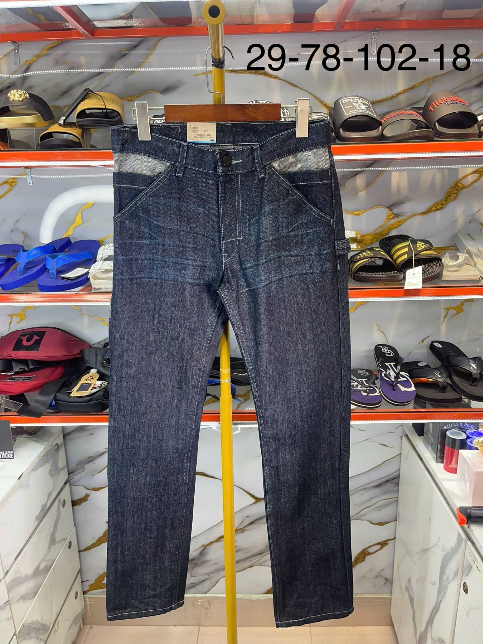 Quần Dài Jeans Levi's Xanh Túi Trắng - New - 540820001 - PD01