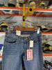 Quần Dài Jeans Nữ Levi's Xanh Chỉ Vàng Too Superlow- New - 39768