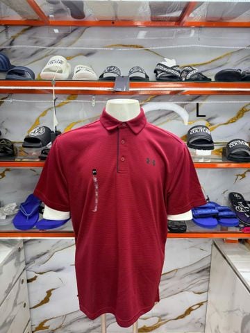 Áo Polo Under Armour Đỏ Kẻ Ngang - New - 1290141