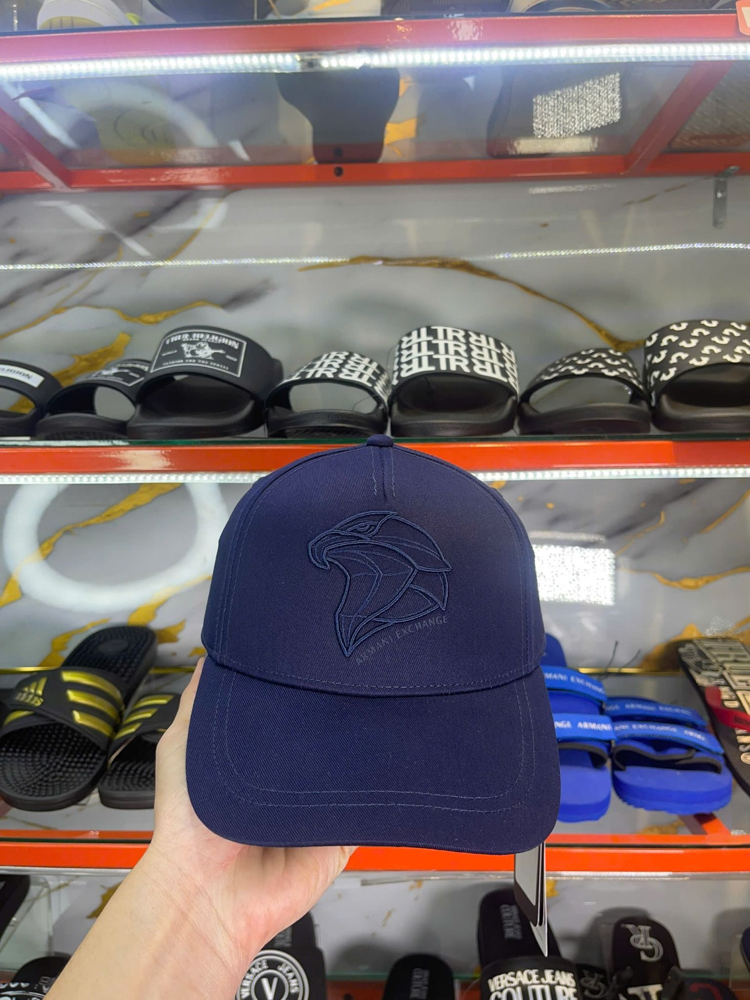 Nón A/X Armani Exchange Xanh Navy Chim Ưng - New - 954208