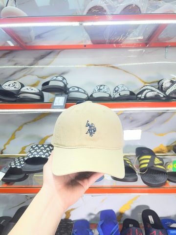 Nón U.S.Polo Assn Nâu Cafe Thêu Hình Xanh - New - ABPE2552