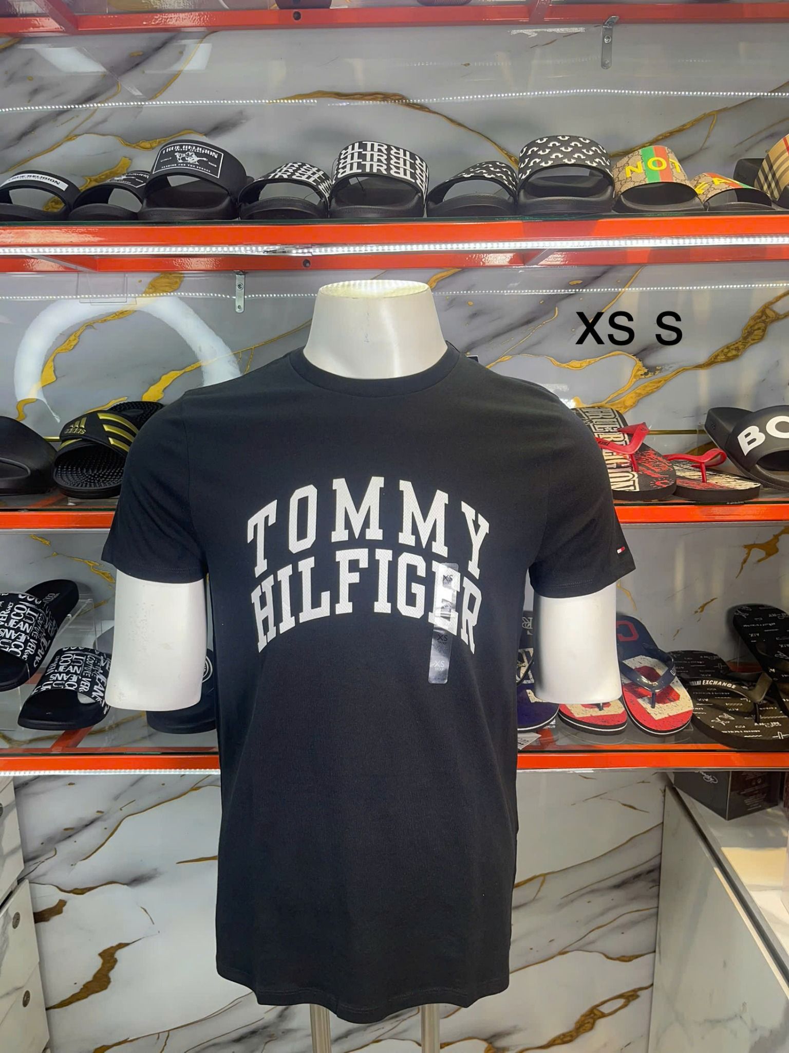 Áo Thun Tommy Hilfiger Đen Chữ Trắng - New - 78JB745 001 BDS - TC02