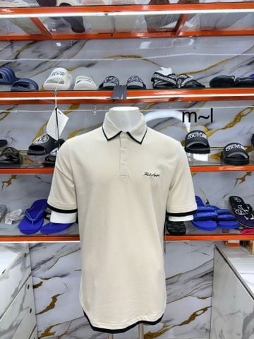 Áo Polo Karl Lagerfeld Nâu Cổ Viền Đen - New - LM5K4114