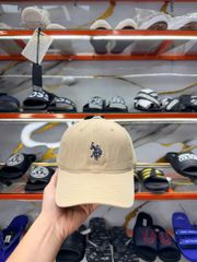 Nón U.S.Polo Assn Nâu Cafe Thêu Hình Xanh - New - ABPE2552