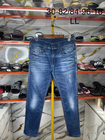 Quần Dài Jeans True Religion Xanh Chỉ Xanh Lá Nhỏ - Like new - TR37235